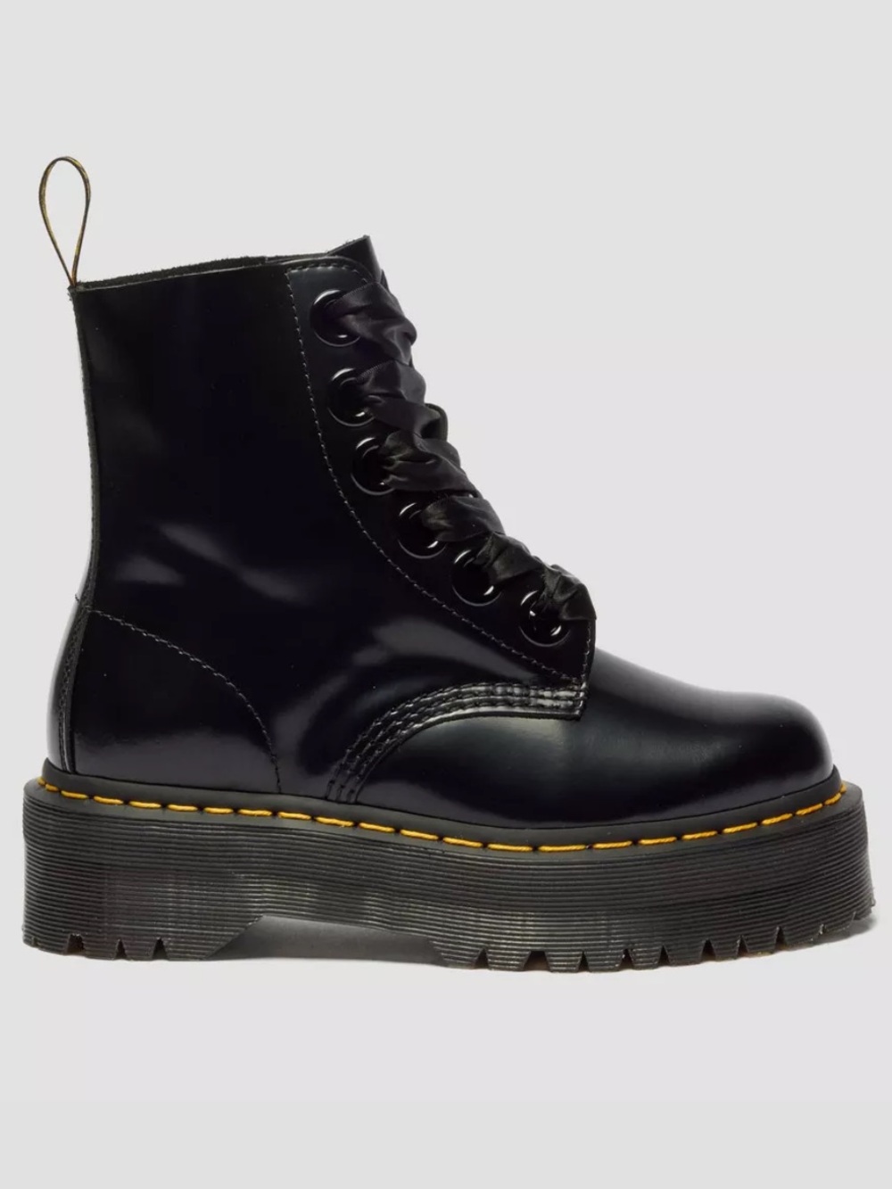 Dr. Martens Molly Leather Platform Buttero Black women’s size 7 NEW!!!